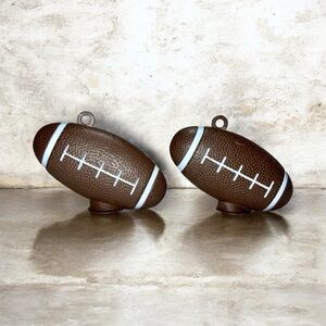 Football Shaped Balloon Weights Party Accessory Set of 2 NWT NFL Fandom